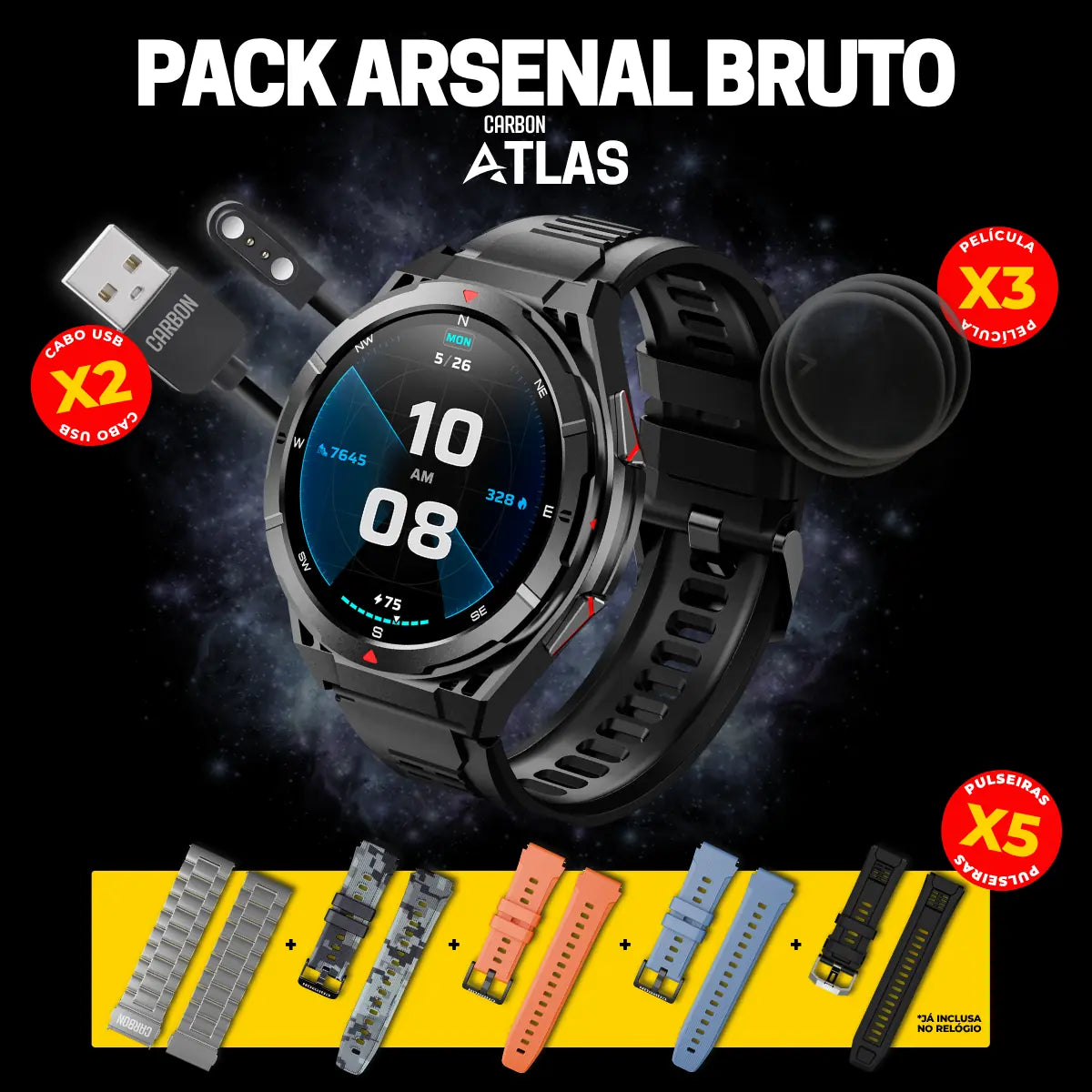 Pack Arsenal Bruto - Carbon Atlas