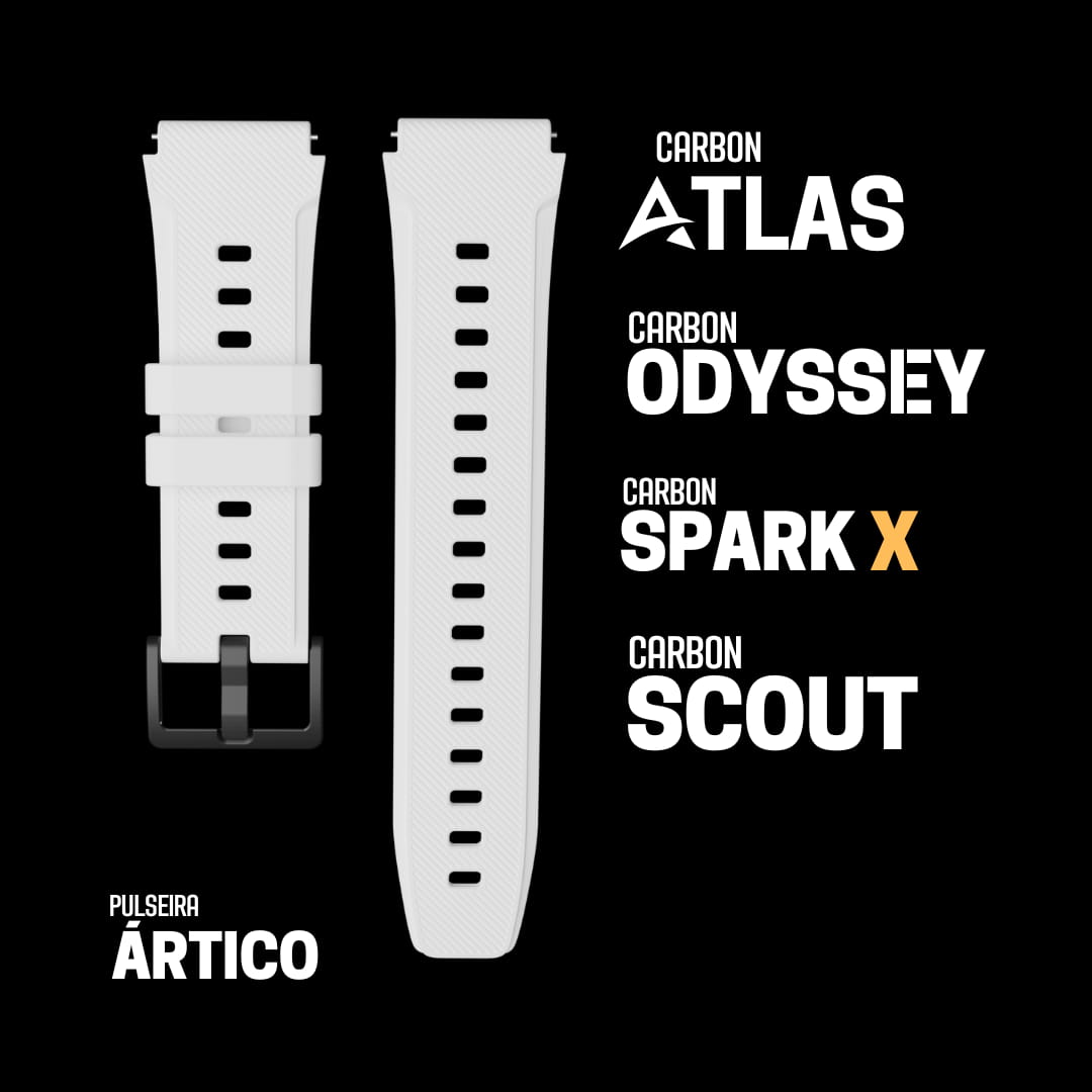 Pulseira Carbon Ártico - Carbon Relógios Inteligentes