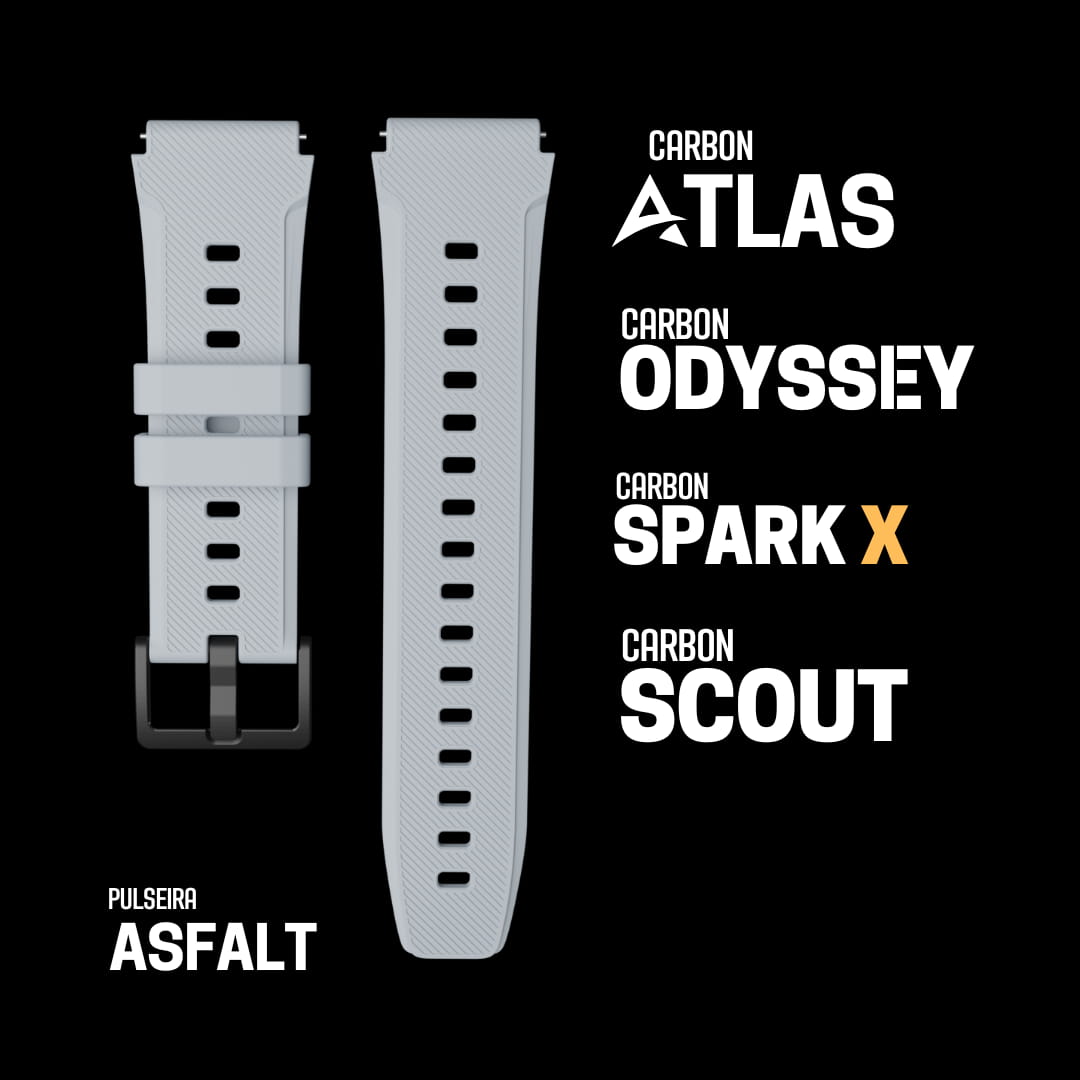 Pulseira Carbon Asfalt - Carbon Relógios Inteligentes