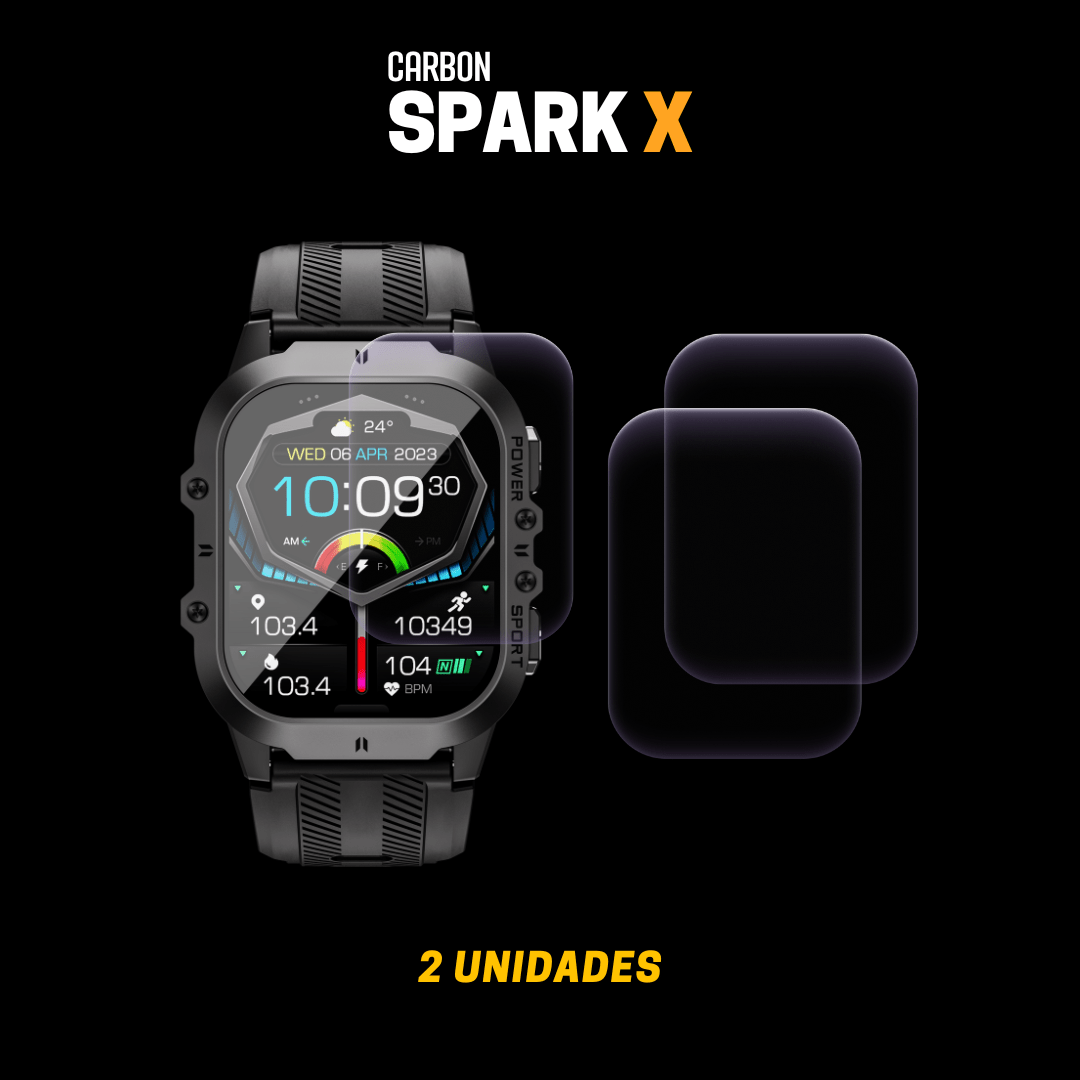 Película Protetora Carbon Spark X - Carbon Relógios Inteligentes