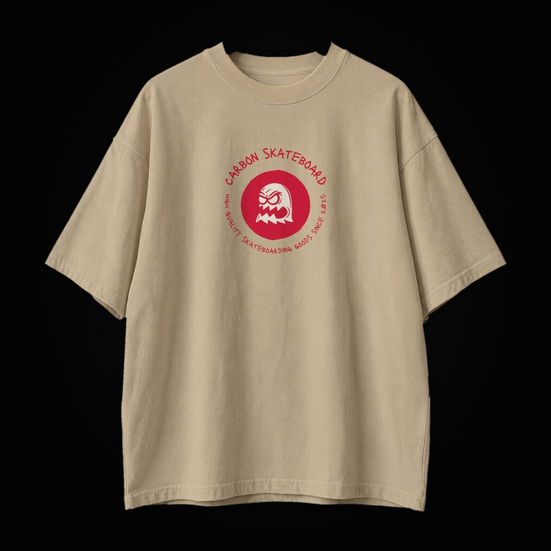 Carimbo areia: camiseta em fundo preto