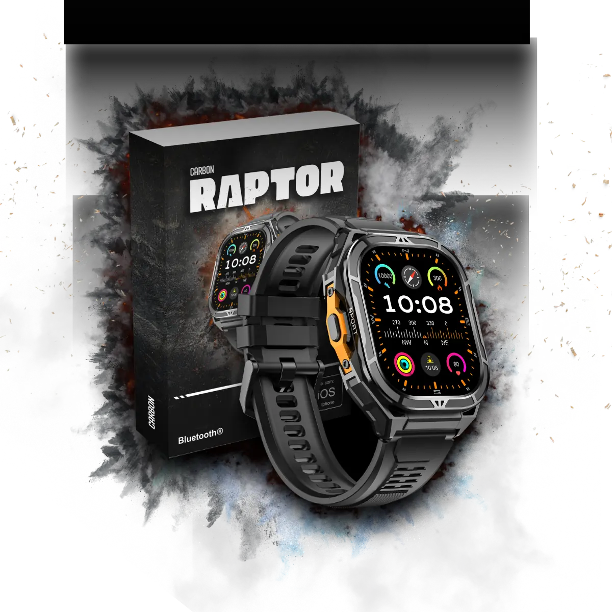 Smartwatch Carbon Raptor