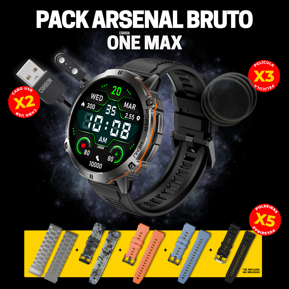 Pack Arsenal Bruto - Carbon One Max