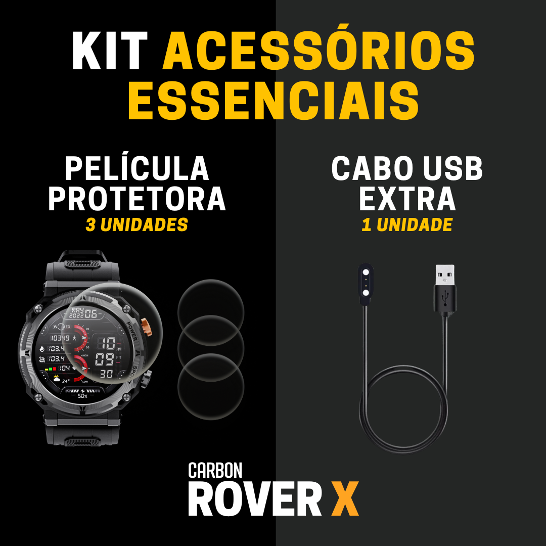 Kit Acessórios Essenciais Carbon Rover X